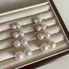 Advanced small design retro earrings from pearl, 2023 collection