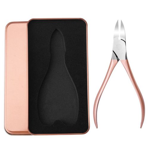 Manufacturer wholesale rose gold dead skin pliers large nail clippers ingrown toenail correction nail groove olecranon pliers manicure tools