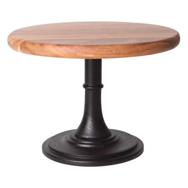 Nueva distribución transfronteriza de té de la tarde de madera de amor de estilo chino, mesa de postres, bandeja de pastel de frutas altas de madera maciza