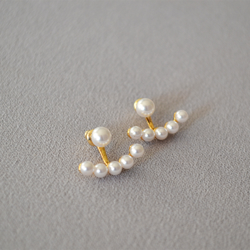 Creative design removable elegant earrings pearl