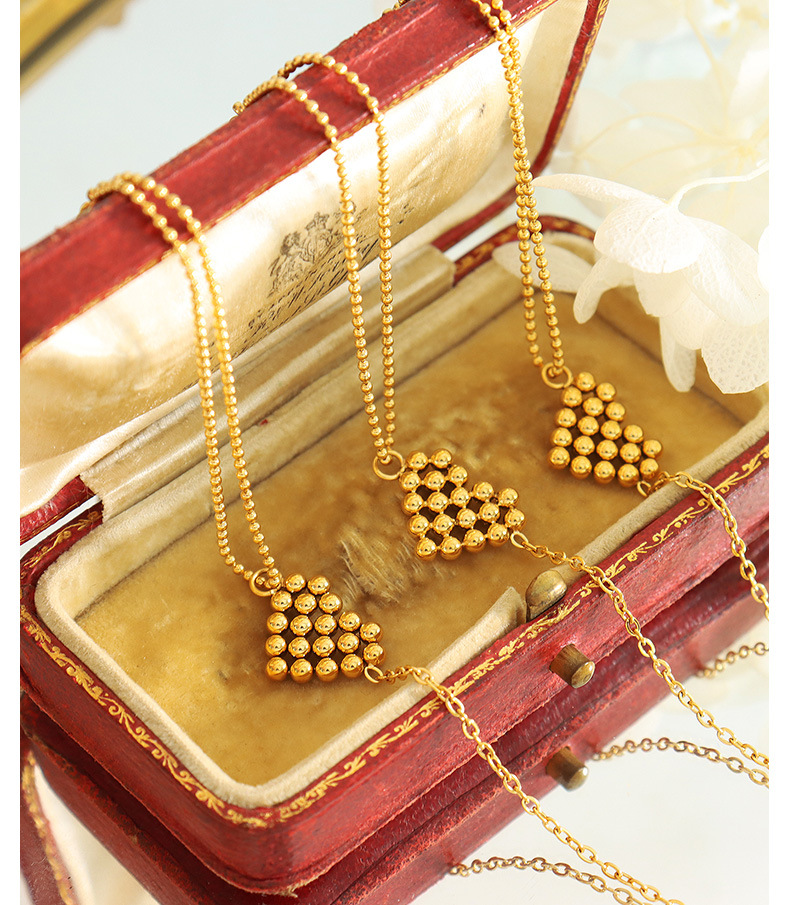 Fashion Heart Shape Titanium Steel Hollow Out Bracelets 1 Piece