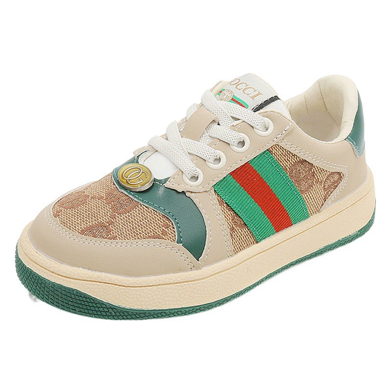 Детские спортивные кроссовки для мальчиков и девочек осень 2025, модные, универсальные, нескользящая мягкая подошва, для детей постарше