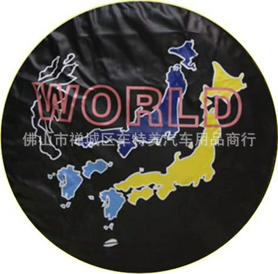 Car tire cover leather sunscreen thickened universal spare tire cover PVC rain and dust-proof wheel cover factory direct sales (Spare wheel cover) - 14inch-m-fits-tire-diameter-2559inch-272inch-65-69cm-cy-1-black-thick