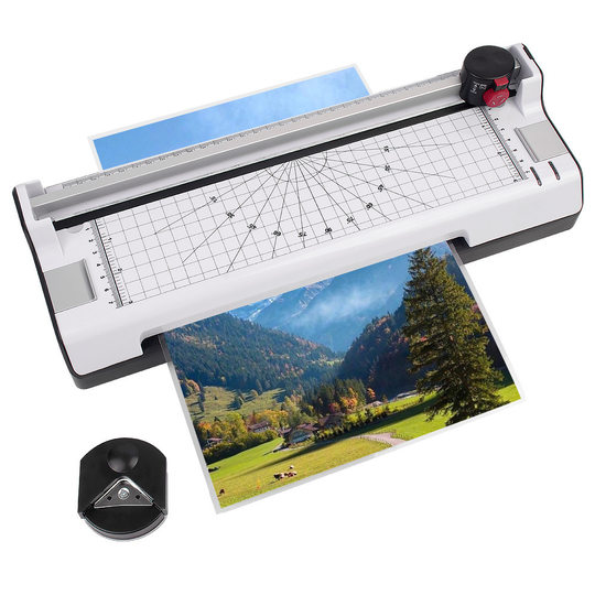 Ol288A4 Office Household Plastic Sealing Machine Multi-Functional Small Laminating Machine with Paper Cutting Rounded Corner Photo Laminating Machine