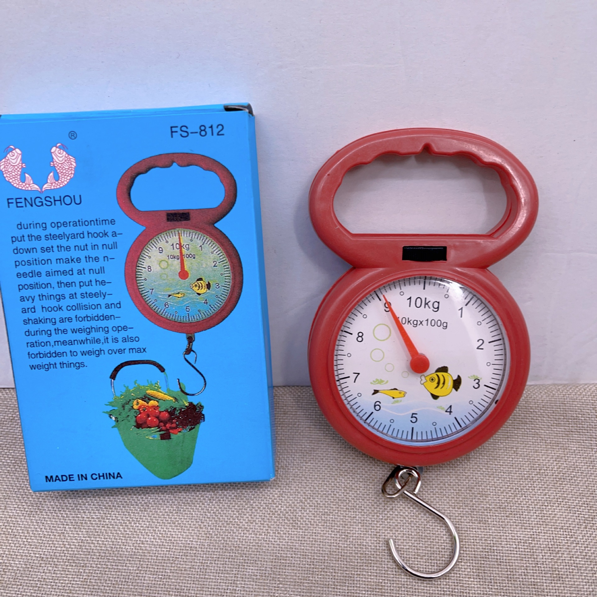 手提弹簧秤 弹簧秤便携式手提称口袋秤圆形弹簧秤两元店百货批发