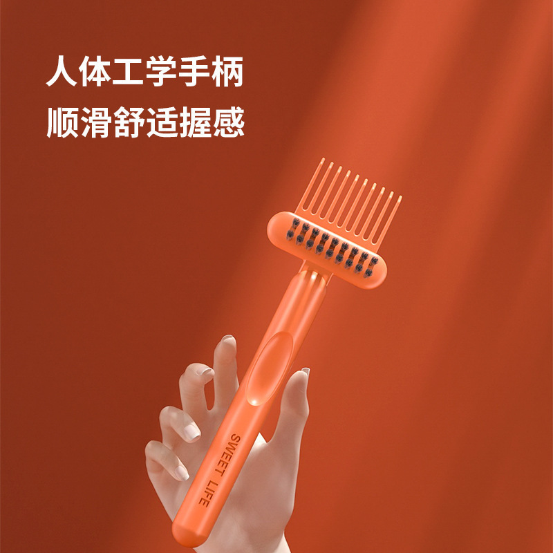 梳子清洁刷气垫梳气囊梳清理刷清理器清洁神器按摩梳卷发梳清洁器|undefined