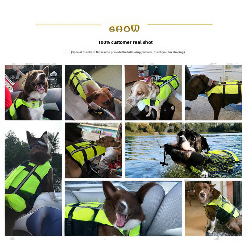(2개) 애완 동물 공급 새로운 에어백 구명 조끼 풍선 접이식 개 야외 편리한 안전 수영복 공장 직접 판매