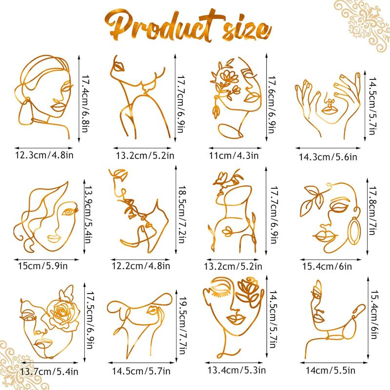 New Acrylic Women's Face Cake Top Decoration Minimalist Art Happy Birthday Cake Decoration for Ladies Wedding