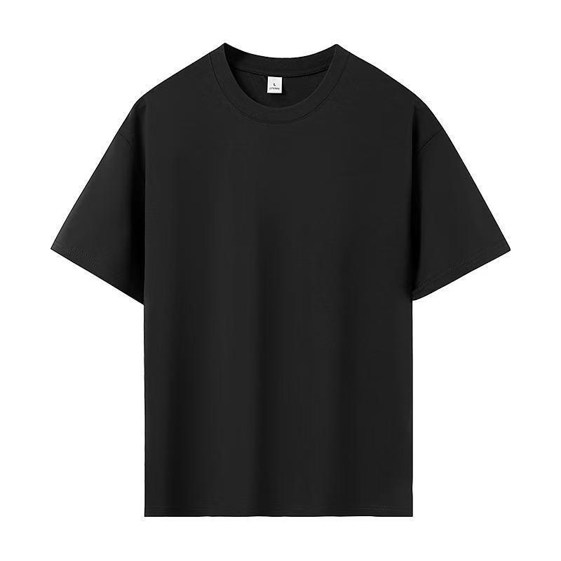 Short-Sleeved T-Shirt for Men 2025 New Summer Ice Silk Cotton Top Loose Casual Versatile Light Board Half-Sleeved Women's T-Shirt
