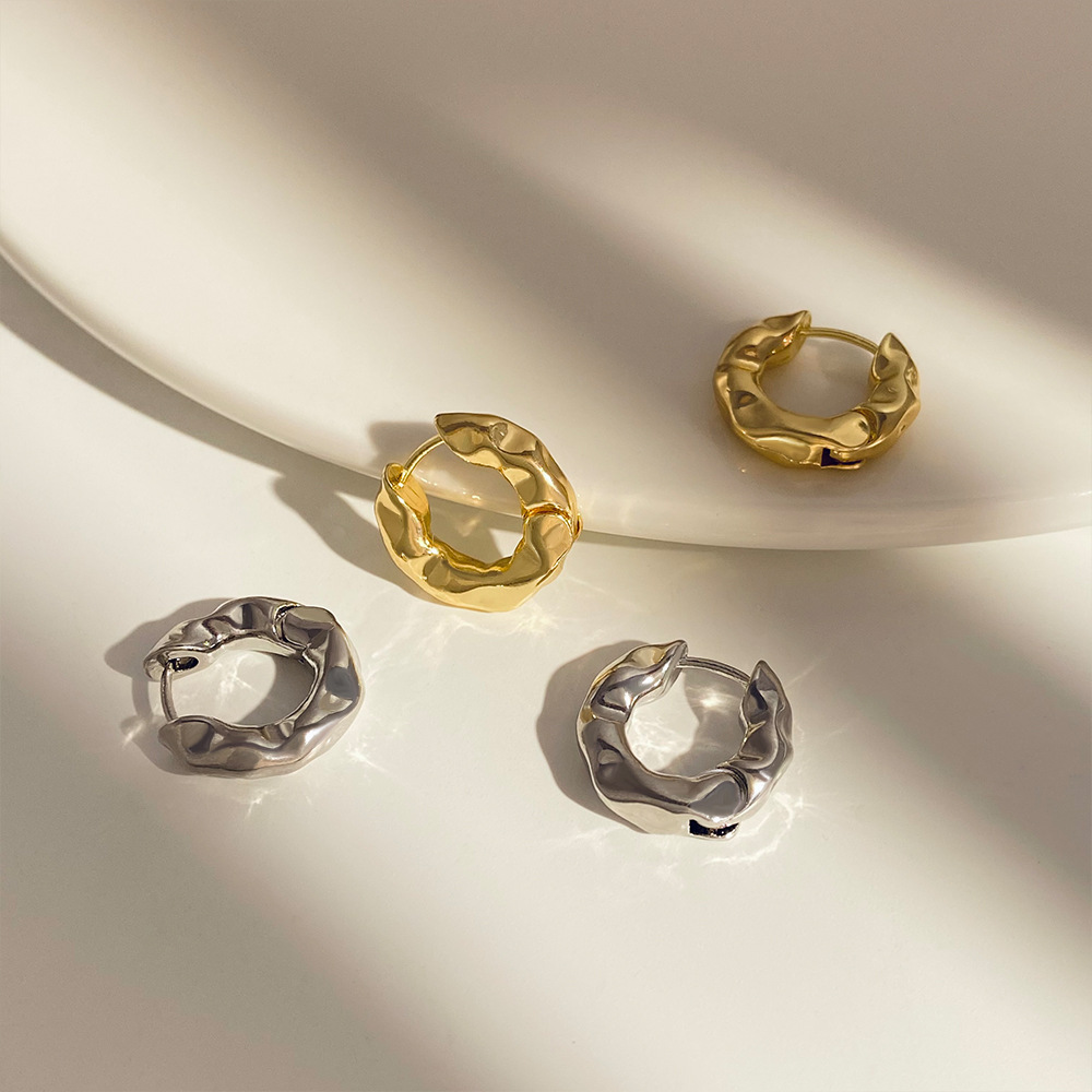 Fashion Geometric Metal Copper Plating Earrings 1 Pair