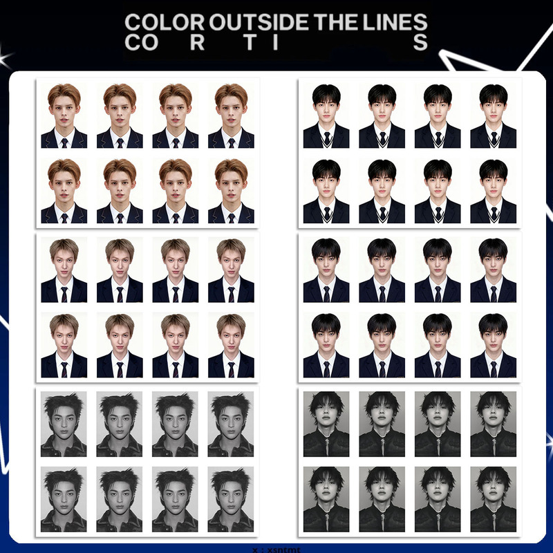 Cortis Peripheral Id Photo 1.0inch Photo Keonho an Qianhao Seonheon Passport Photo