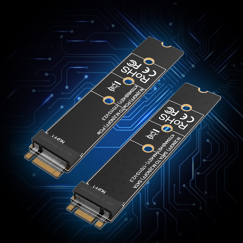McWo KT034 M.2 NVME/NGFF SSD prueba de grado industrial tarjeta adaptador de soporte de tarjeta de protección de disco duro