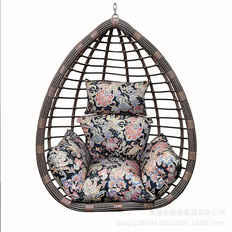 Al Aire Libre impermeable protector solar extraíble cesta estera columpio Nido de Pájaro silla cojín impermeable cesta