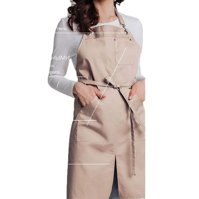 Transfronterizo Amazon delantal de lona logotipo personalizado agujero redondo ropa de moda horticultura floral delantal impermeable