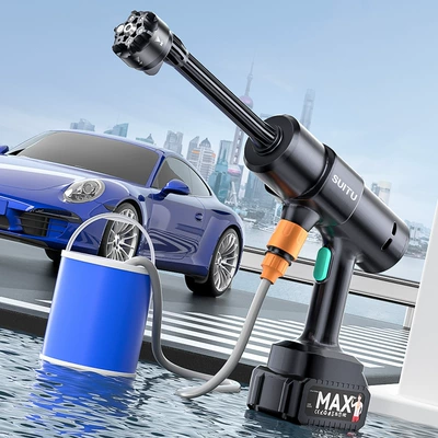 Wireless Car Washing Machine high-pressure car washing water gun household powerful supercharged electric water grab lithium battery car washing special artifact