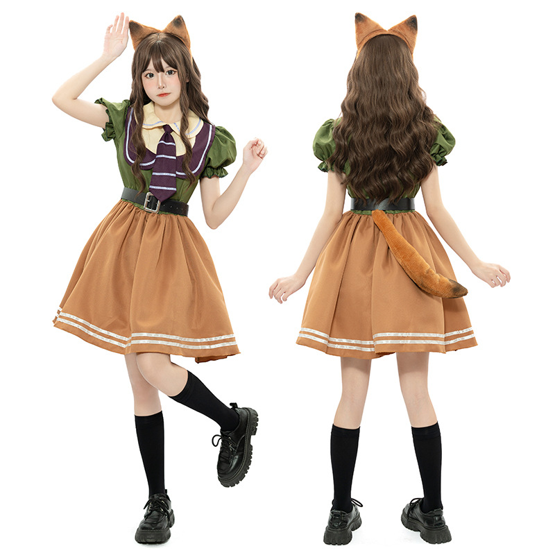 Crazy Animal City cosplay Fox Nick Judy Animation Movie Show Cute Dress Stage Costumes