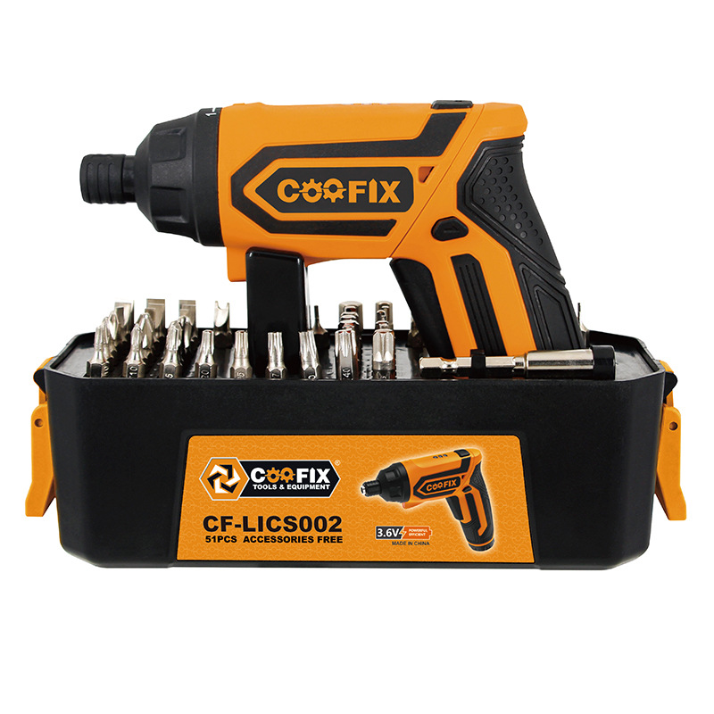 Coofix库菲电动螺丝刀多功能家用手持式锂电螺丝批工具套装批发