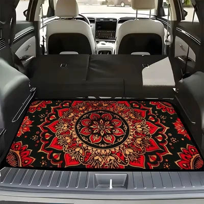 Persian-Style Car Floor Mats, Avtomobil döşəmə paspasları - ql-persian-style-04-75100cm-crystal-velvet-dot-plastic-bottom
