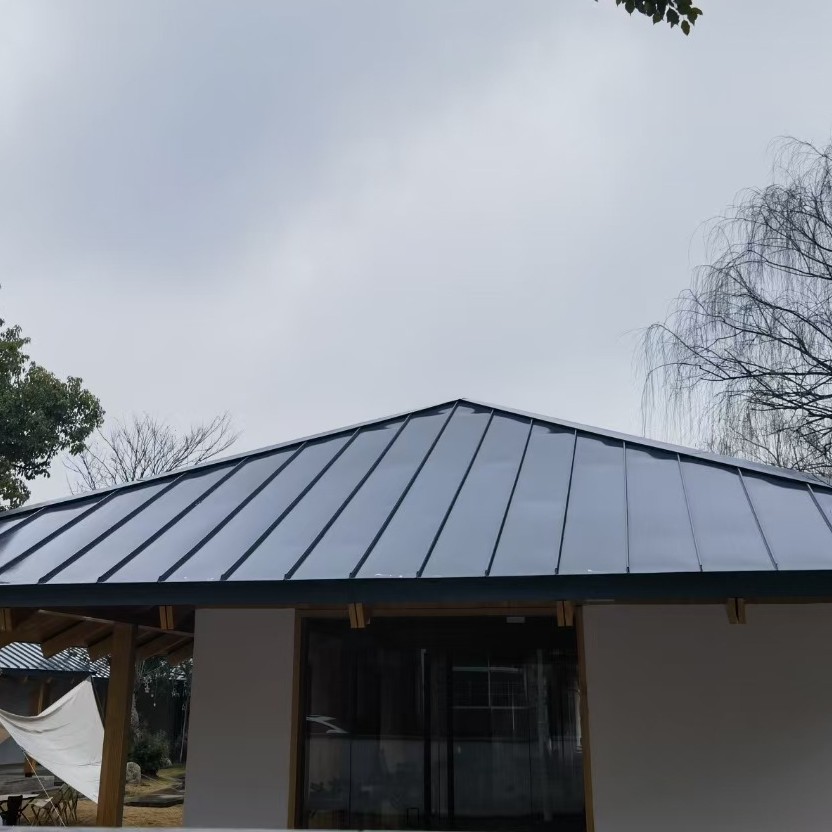 铝镁锰合金瓦矮立边金属瓦直立锁边瓦镀铝板金属瓦