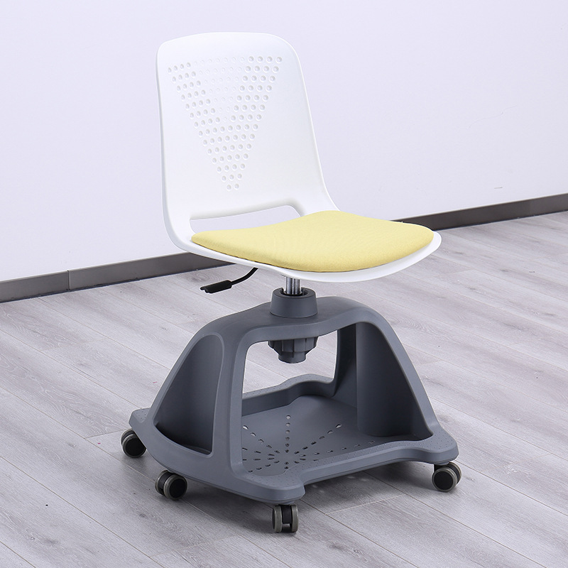 Fábrica al por mayor silla giratoria de entrenamiento de 360 grados aula inteligente Mesa de color moderna y silla integrada con mesa Silla de entrenamiento de tablero image 12