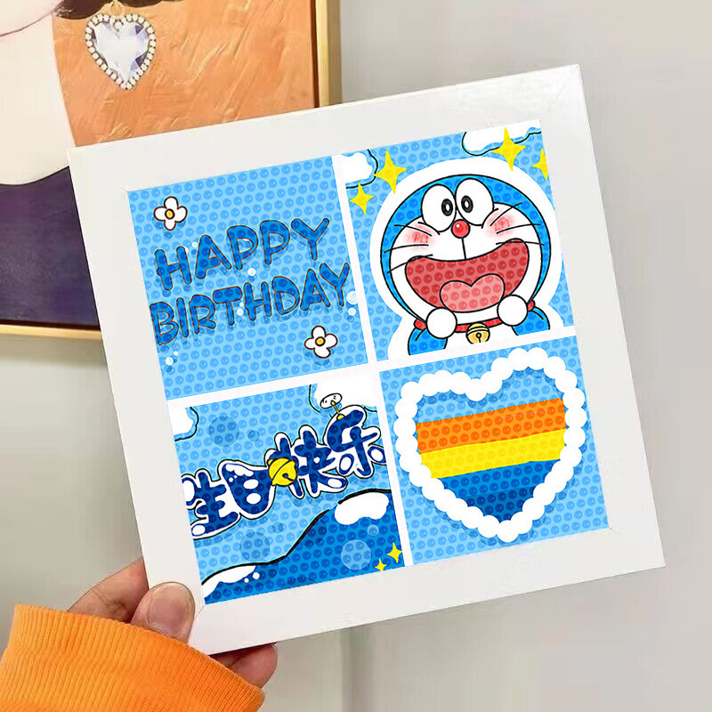 Nuevo dibujo de diamante infantil de labu diy pegatinas de diamante con marcos de fotos hechas a mano diy puzzle pegatinas de mampostería image 56
