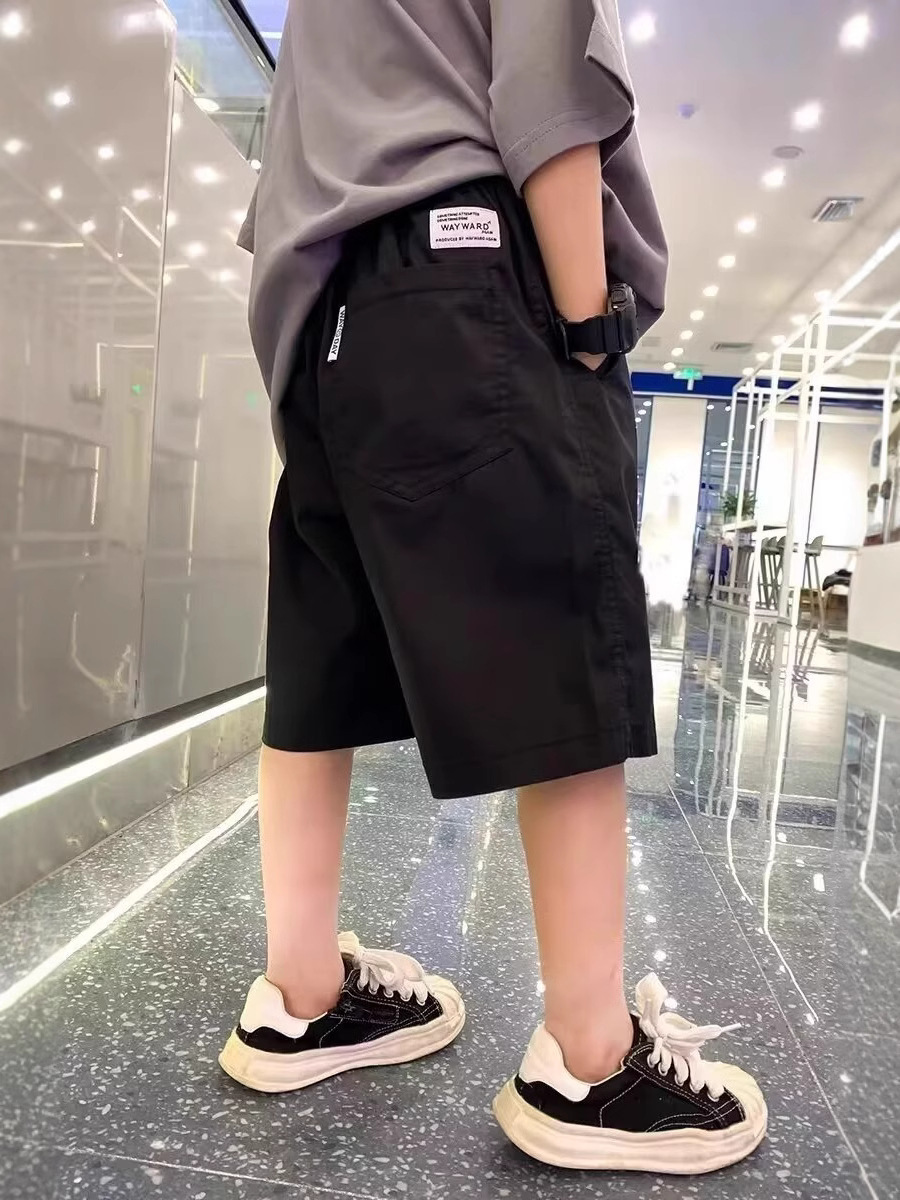 2025 Boys Shorts New Summer Children's Summer Wear Big Boys Casual Pants Thin Trendy Pants