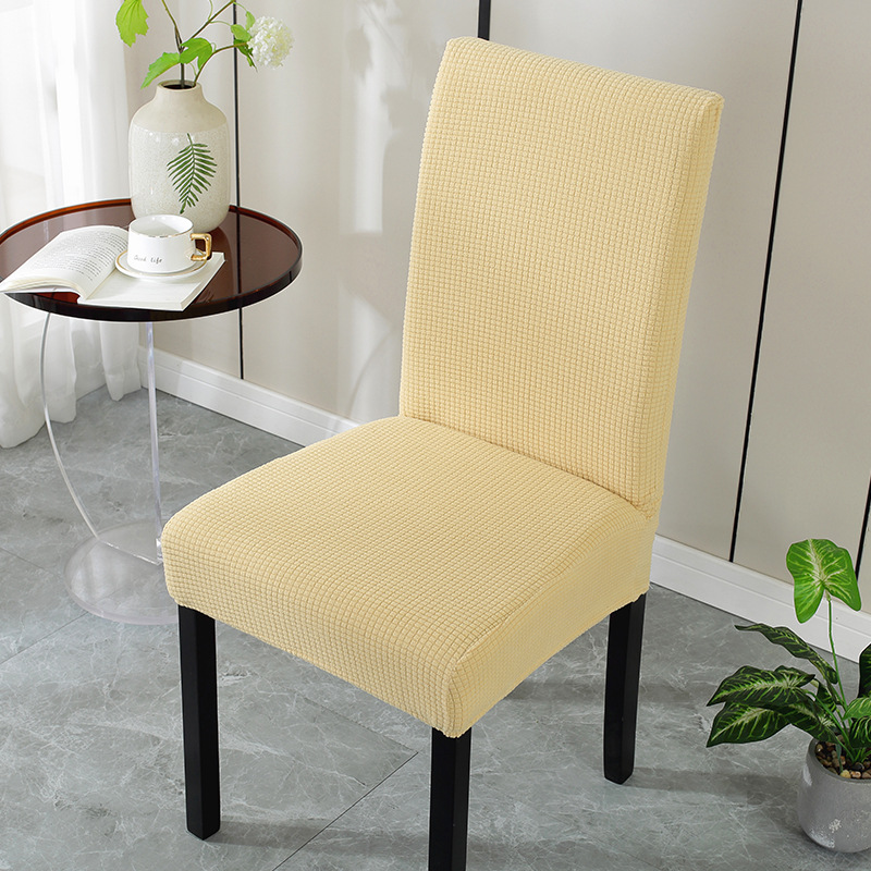 cubierta de silla, asiento de mesa de comedor, cubierta de silla de hotel, cojín de respaldo integrado, elástico universal, cubierta de taburete doméstico simple