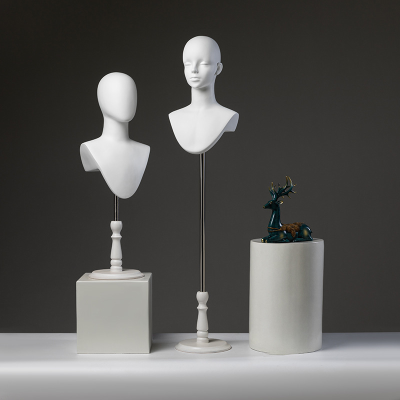 假发展示头模支架风向标帽子男士短发美发人台模特女cos毛娘专用|undefined