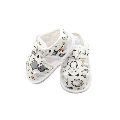 Baby shoes for 0-12 months, spring and autumn sandals, Korean cute style children's shoes, soft bottom, breathable, 0-1 year old baby learning to walk shoes