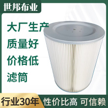 除塵濾筒拋丸機工業除塵器濾芯靜電阻燃加強噴砂噴塗噴塑噴粉濾芯