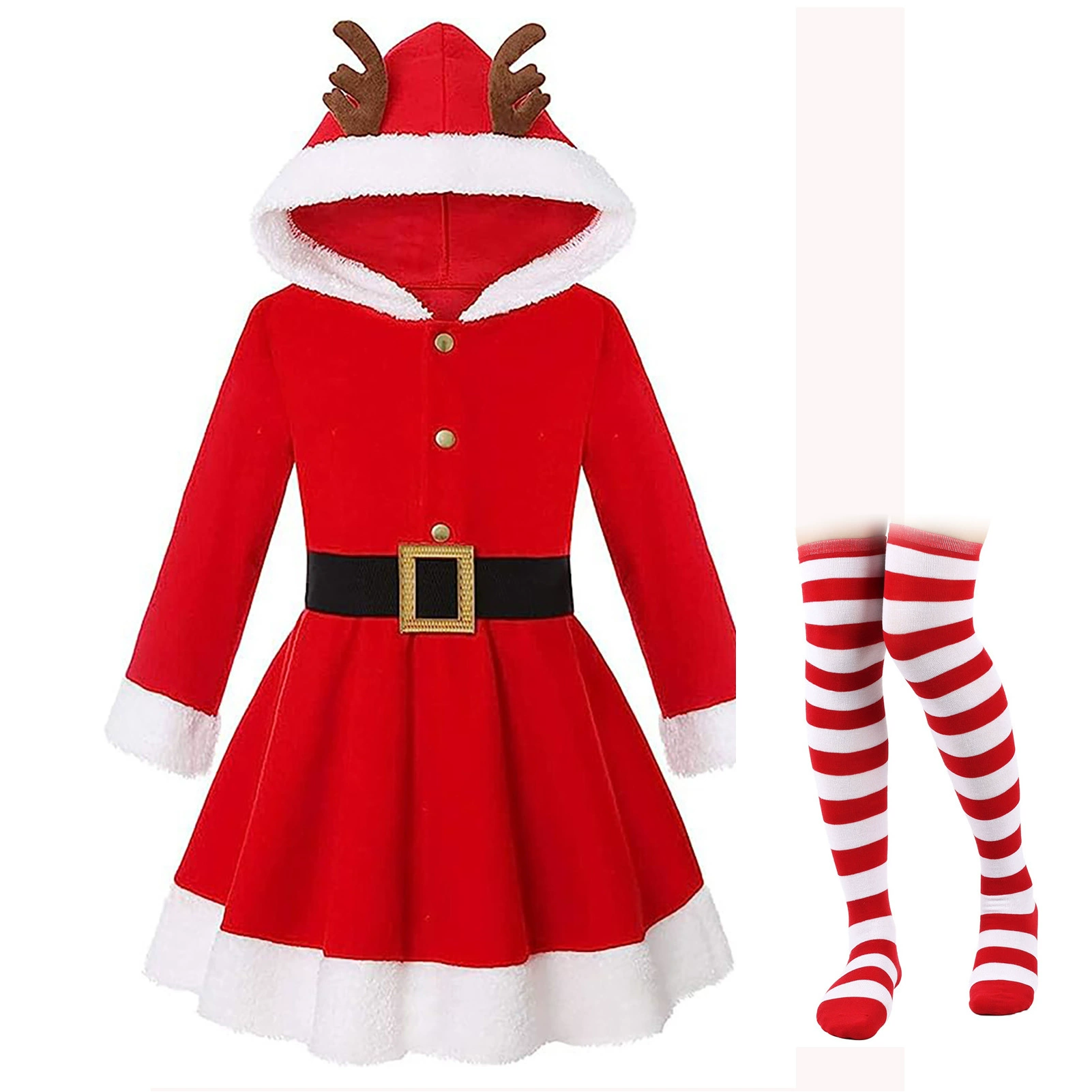Рождественский костюм с капюшоном для детей Рождественский костюм Рождественский костюм Рождественский костюм Рождественский костюм