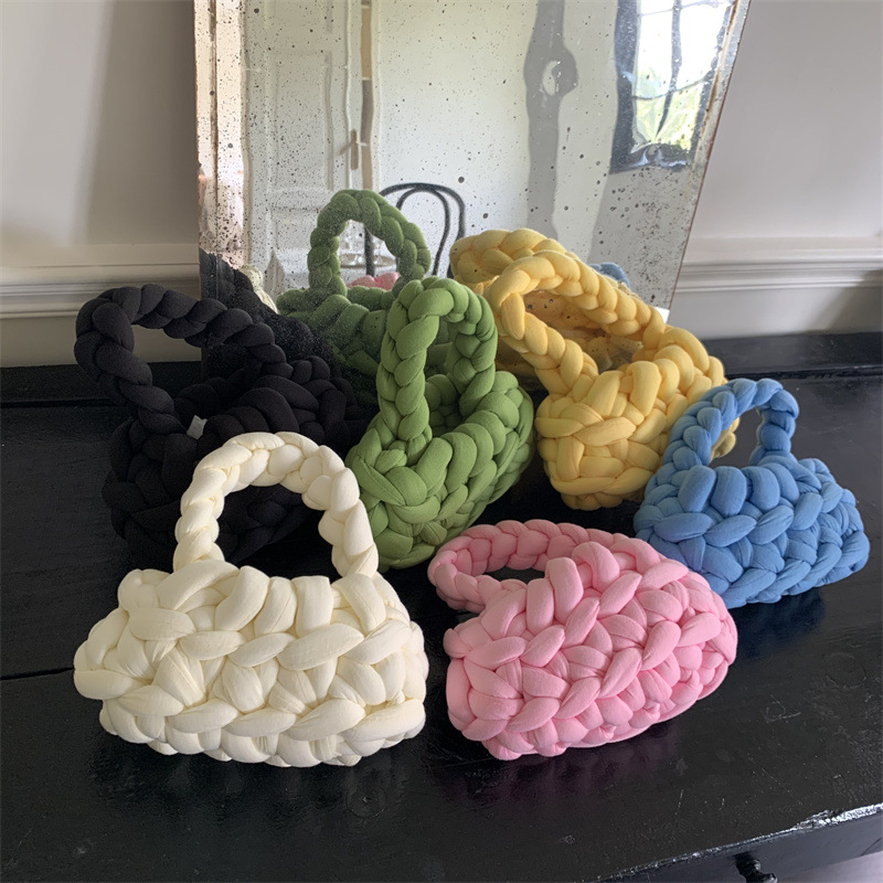 362g Weight Women's Small Polyester Solid Color Vintage Style Classic Style Square Open Dome Bag