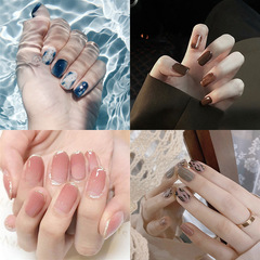 Wearable manicure, fake nail patches, finished nail patches, frosted ballet manicure patches, French patches, wholesale