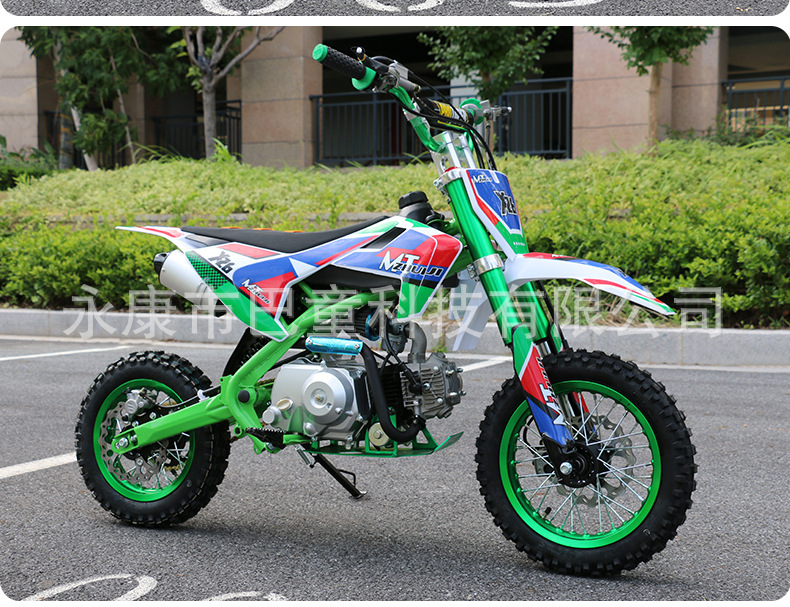 Foreign Trade Export Large Children's Version of Medium-Sized 125Cc Pure Gasoline Motorcycle Youth Two-Wheeled Motorcycle Mountain Off-Road Vehicle