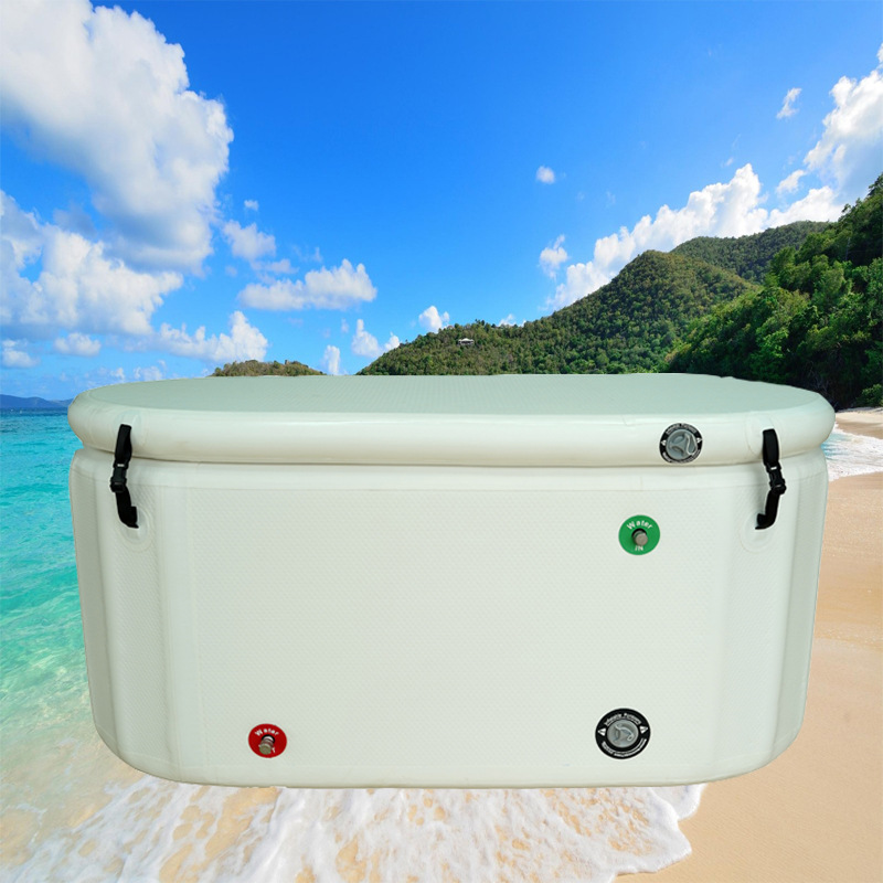 Inflable cubo de hielo atletas enfriamiento inflable baño PVC hogar hielo baño cubo bañera baño grande adulto