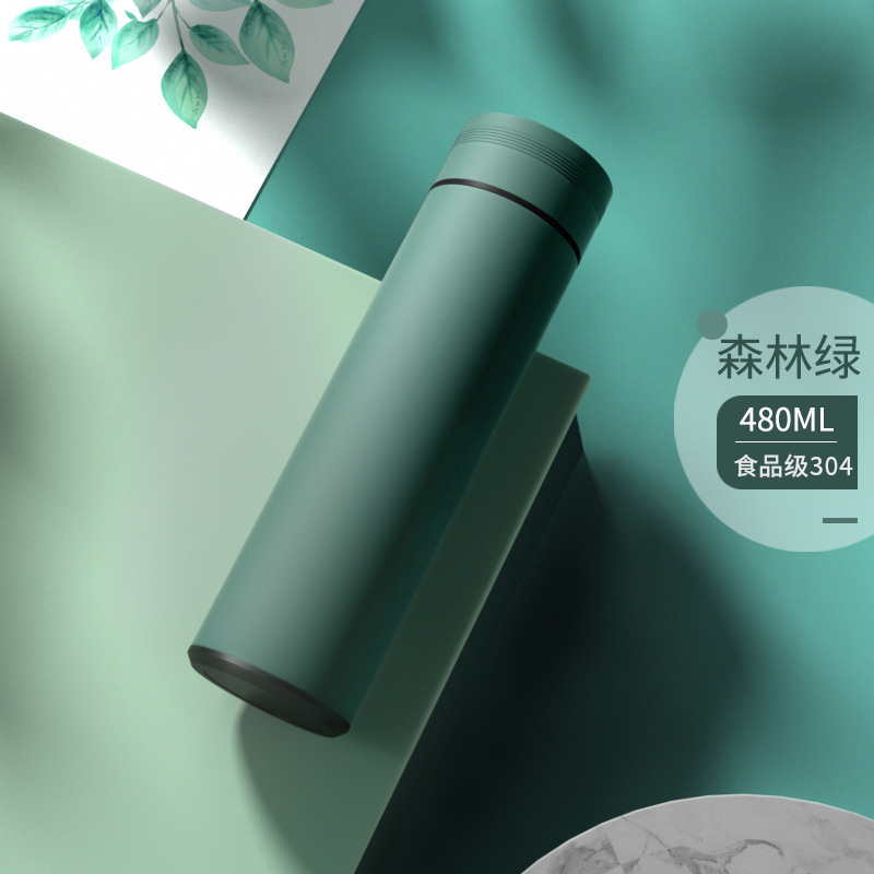 高档显温真空直身杯316不锈钢保温杯智能水杯高颜值商务办公水杯|undefined