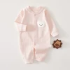 Spring and autumn conjoined pure powder embroidered flower bear
