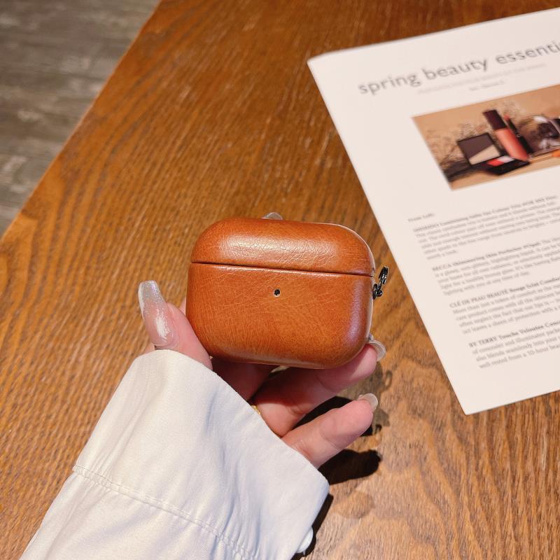 Cuero de imitación de alto nivel para airpods4 cubierta de protección Apple 3 generación 4 generación 5 cubierta de protección 1 / 2 generación cubierta de auriculares