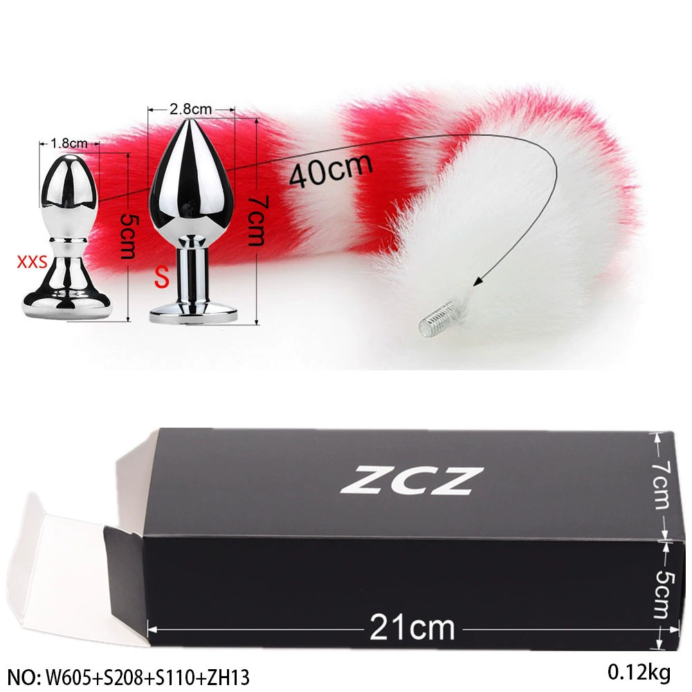ZCZ [ detachable tail plug for men small size sex toy gay sex toy ]