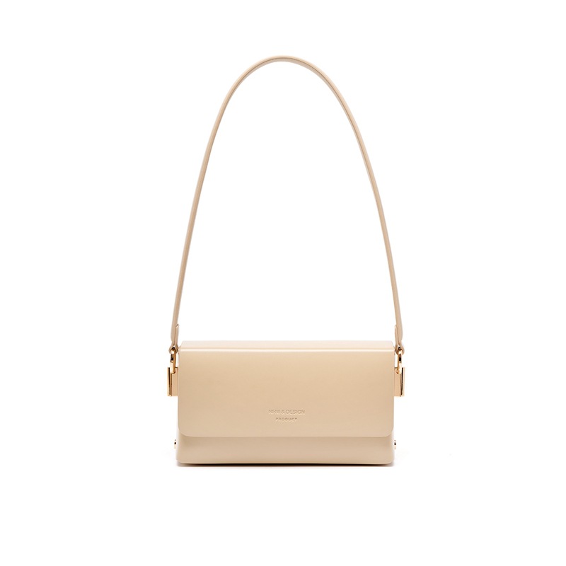 Chain Underarm Bag Genuine Leather Women's Shoulder Bag Commuter Luxury Fashion Simple New Small Square Crossbody Bag - Thumbnail 8