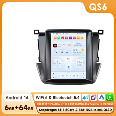radio multimedia player car | DVD Navigation - 664g-wifi4g-version-6115-carplay-eight-core-97inch-suitable-for-13-18-toyota-rav4