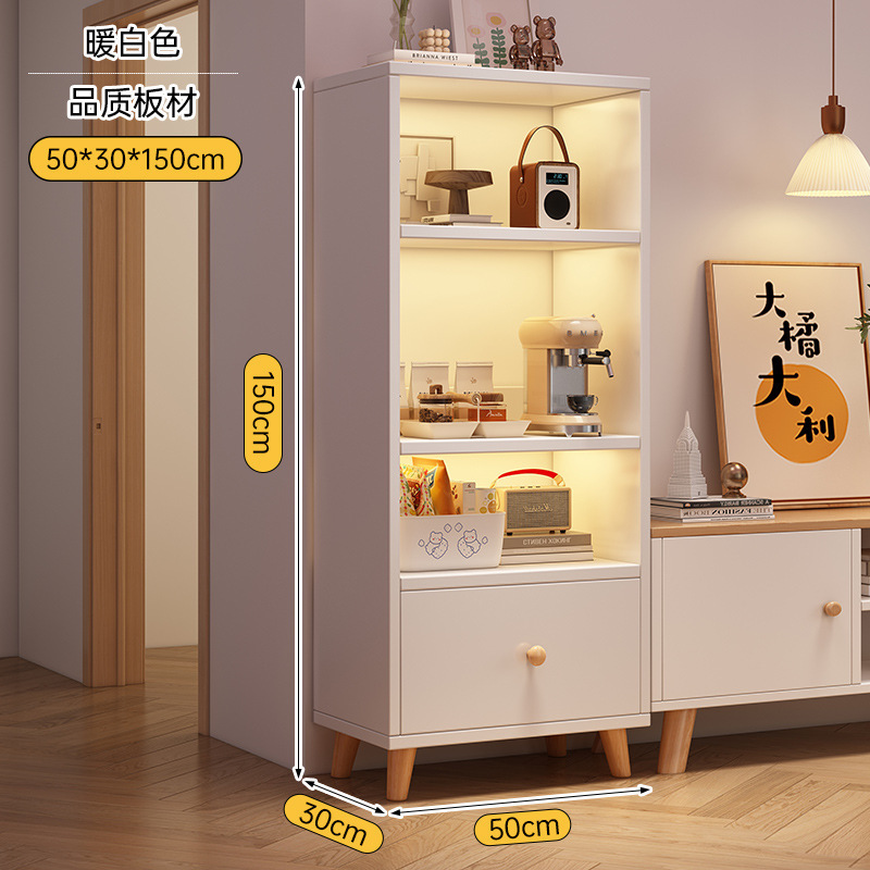 本棚の棚の木の脚の家庭用ロッカーの展示棚の寝室の客間の多層は壁に寄りかかって床にある本棚を収納します。|undefined