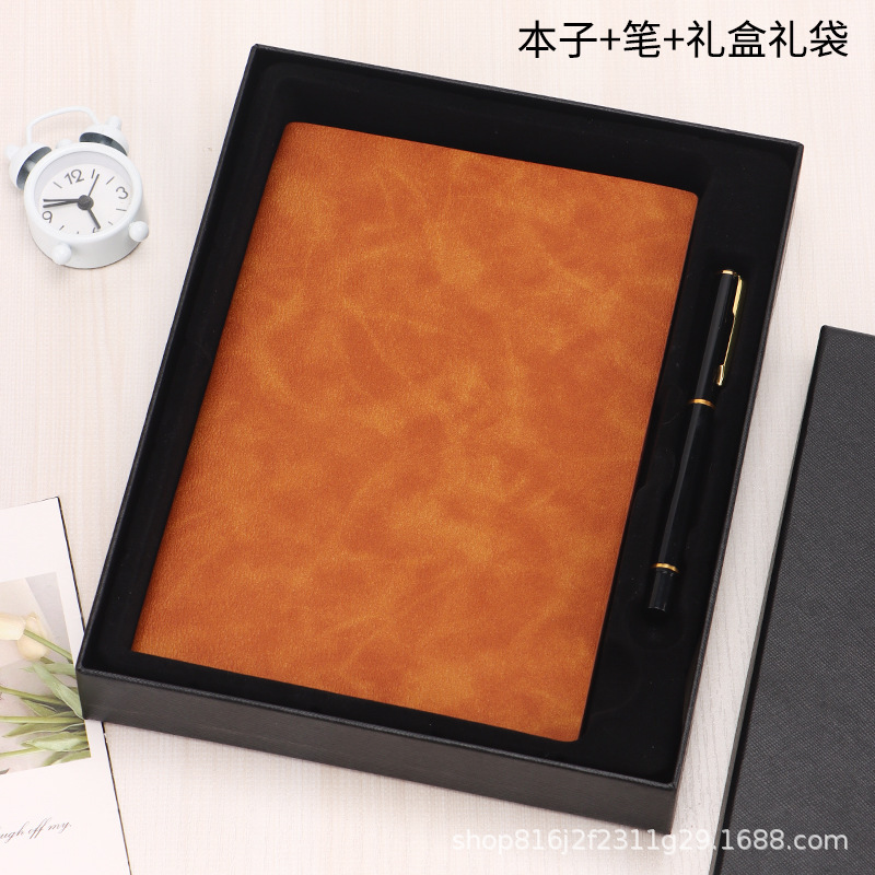 a5高颜值笔记本定制可印logo礼品盒套装简约商务会议记录现货批发|undefined