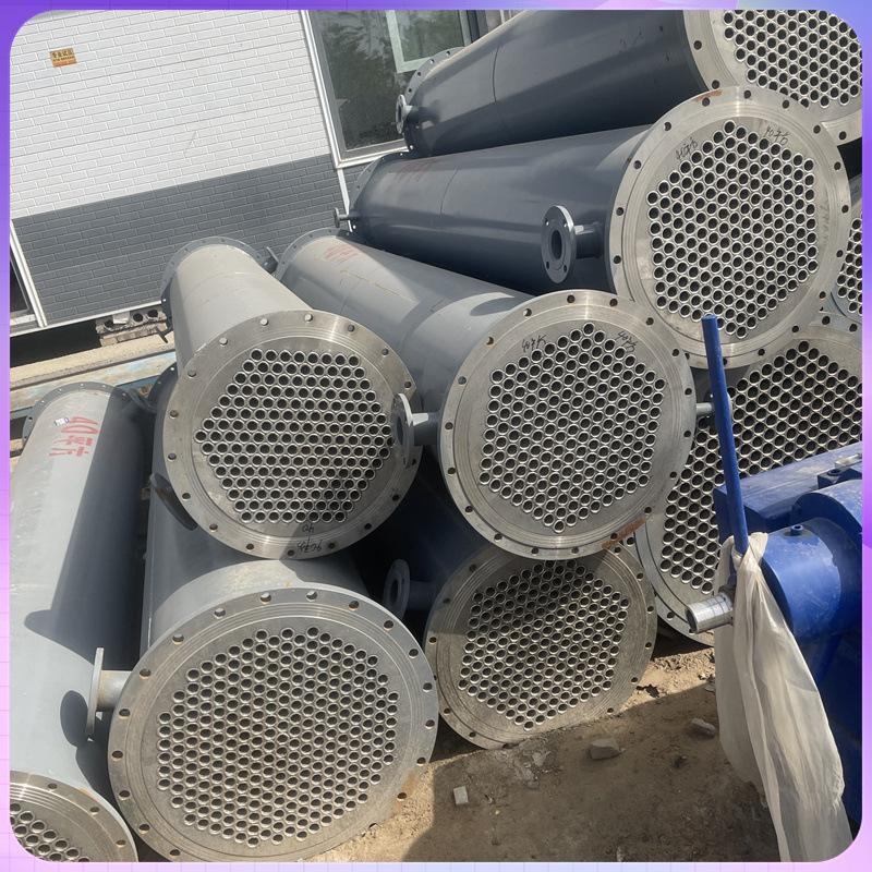 二手40平方碳材列管式冷凝器 不锈钢冷却器 9成新