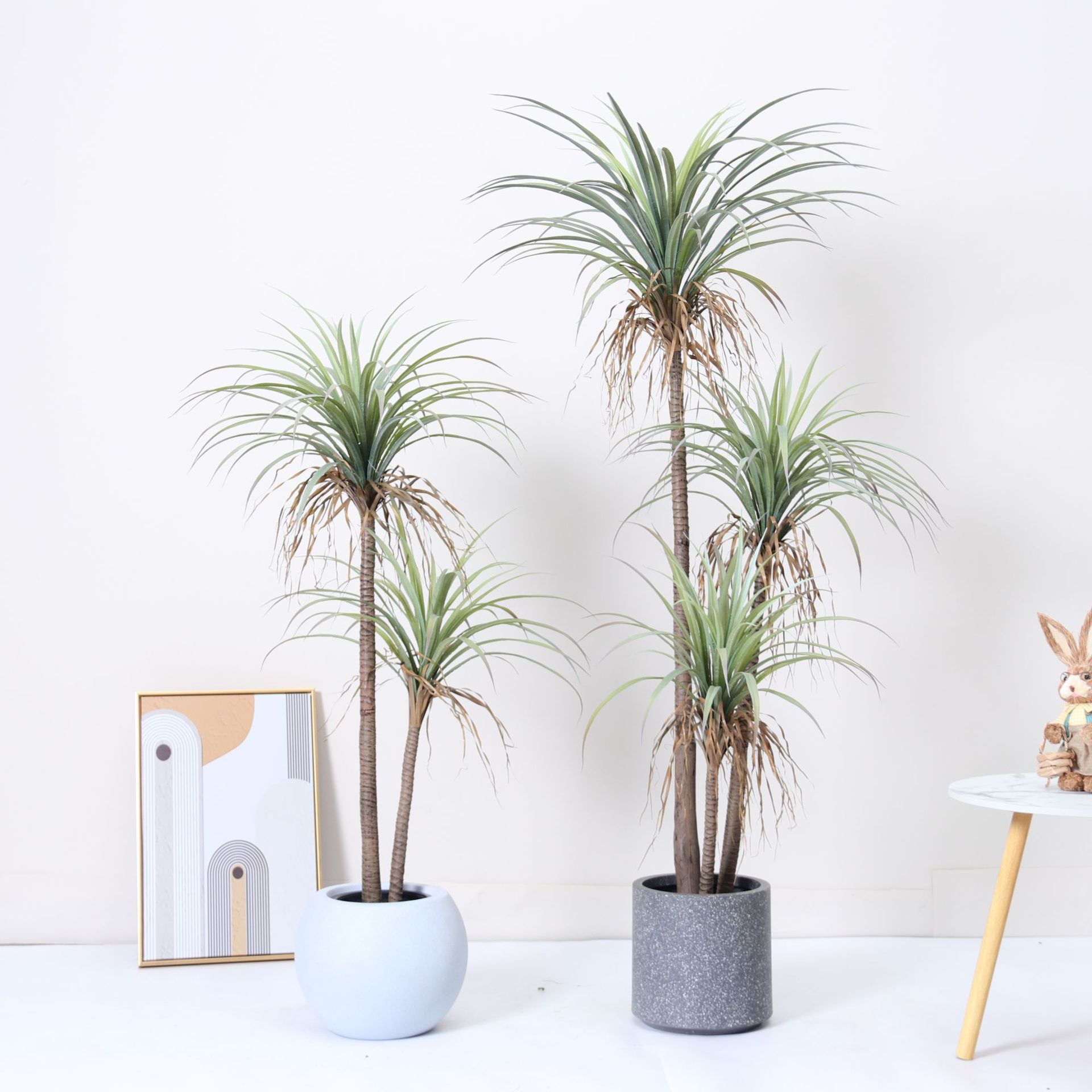 Planta de simulación árbol de yuca árbol falso en maceta cola de fénix grande agave decoración de paisaje de hotel decoración planta verde de simulación