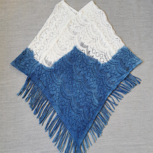 Dali tie-dyed shawl Bai ethnic handmade long scarf pure cotton gift for foreigners artistic retro ethnic style coat shawl