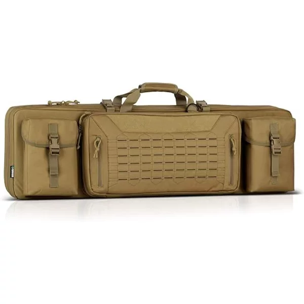 Rifle Pouch Gun Case Firearms Backpack Pistol Gun Case Lockable Zipper, Padded Side Carry Optional Length