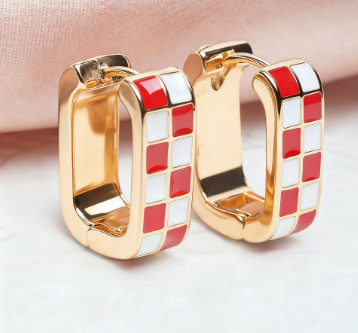 Fashionable Open Stud Earrings, Hypoallergenic Luxury Jewellery_voghion.com