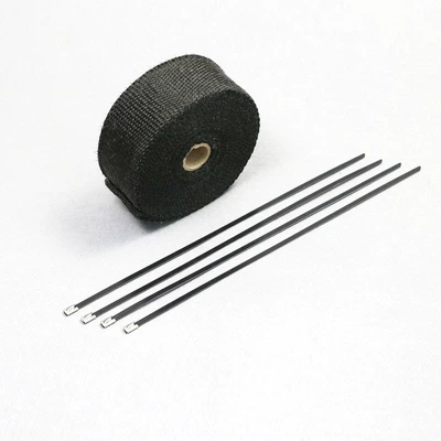 insulation cotton imitation fire cloth head – Exhaust pipe - d10m-black