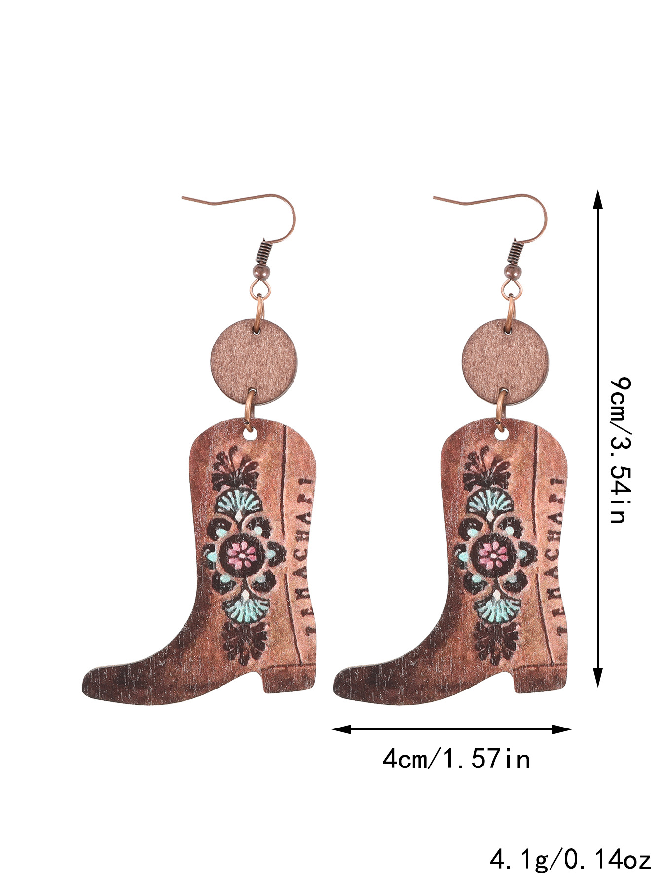 Wood Flower Earrings 12